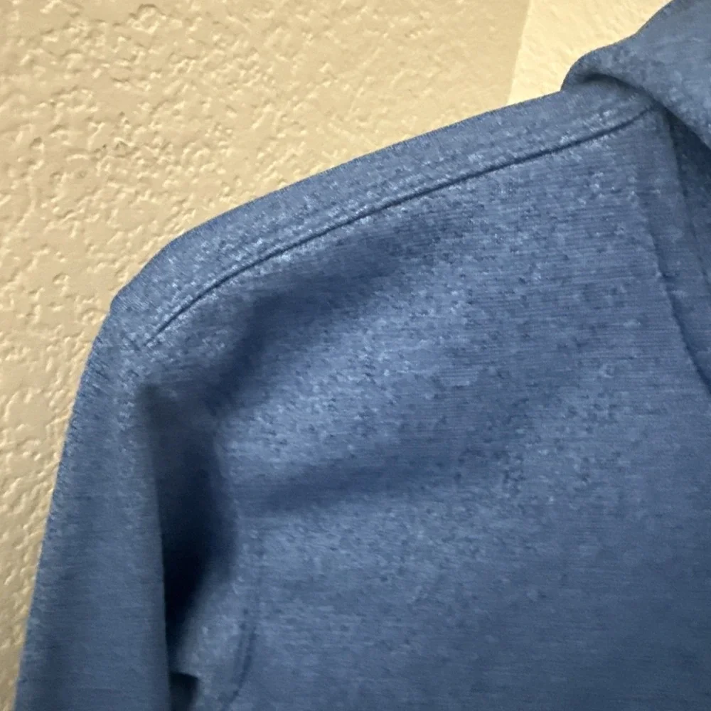 The North Face Tech Fleece Hoodie Hoody Jacket Blue Full Zip Men's Size small